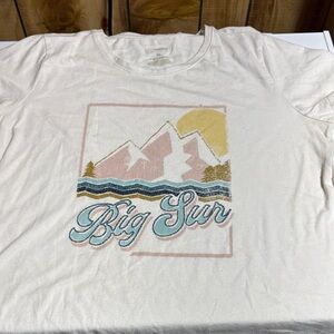 Sonoma White Graphic Tee - Big Sur Design